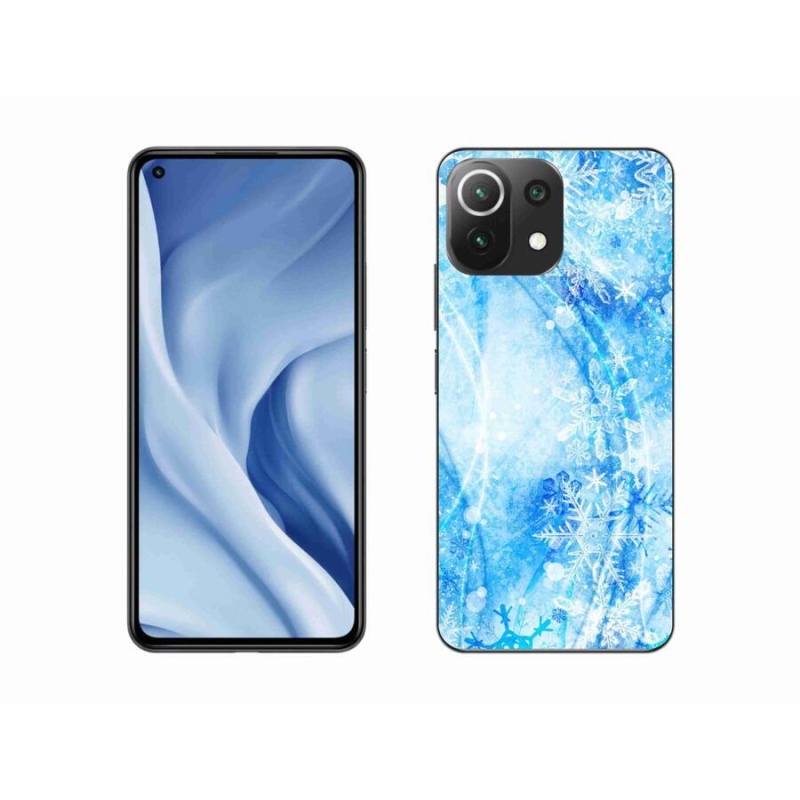 Gélový kryt mmCase na mobil Xiaomi Mi 11 Lite 4G/5G - snehové vločky