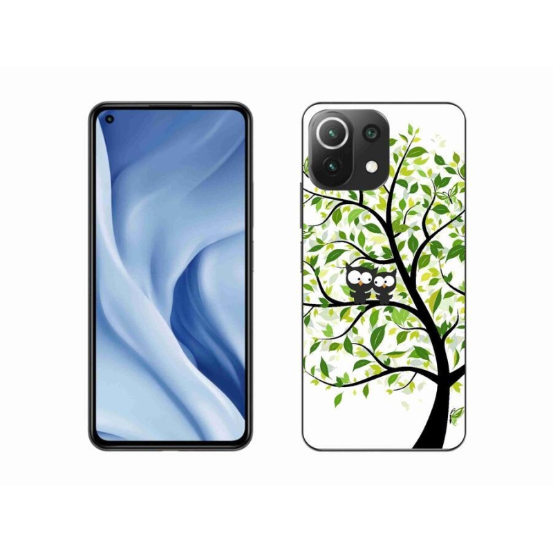 Gélový kryt mmCase na mobil Xiaomi Mi 11 Lite 4G/5G - sovičky na strome