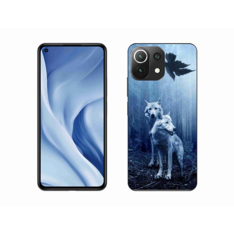 Gélový kryt mmCase na mobil Xiaomi Mi 11 Lite 4G/5G - vlci v lese