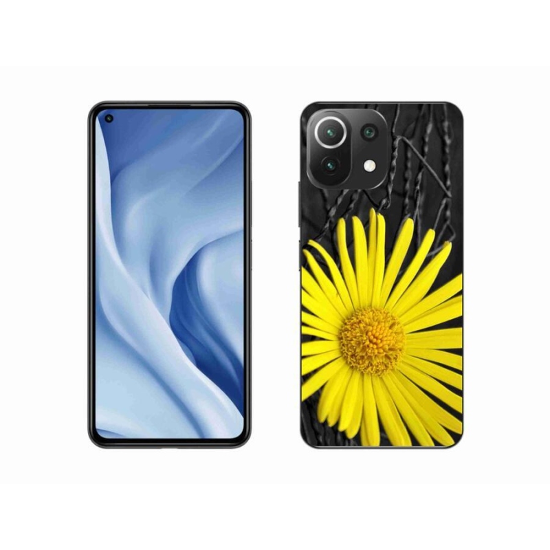 Gélový kryt mmCase na mobil Xiaomi Mi 11 Lite 4G/5G - žltý kvet