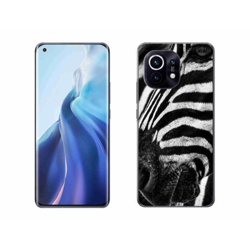 Gélový kryt mmCase na mobil Xiaomi Mi 11 - zebra