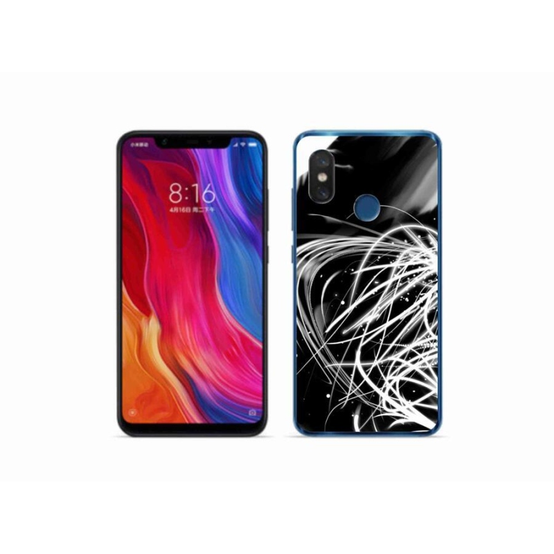 Gélový kryt mmCase na mobil Xiaomi Mi 8 - abstrakt 2