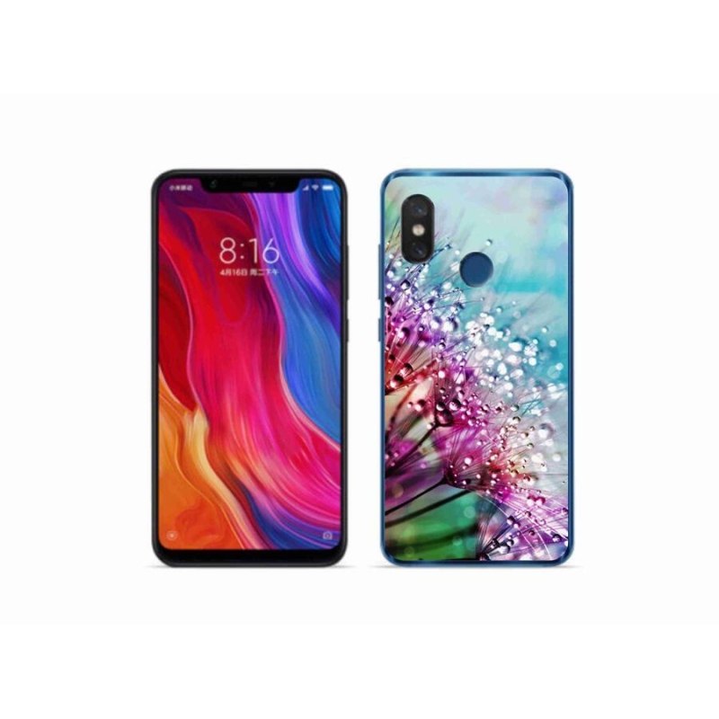 Gélový kryt mmCase na mobil Xiaomi Mi 8 - farebné kvety
