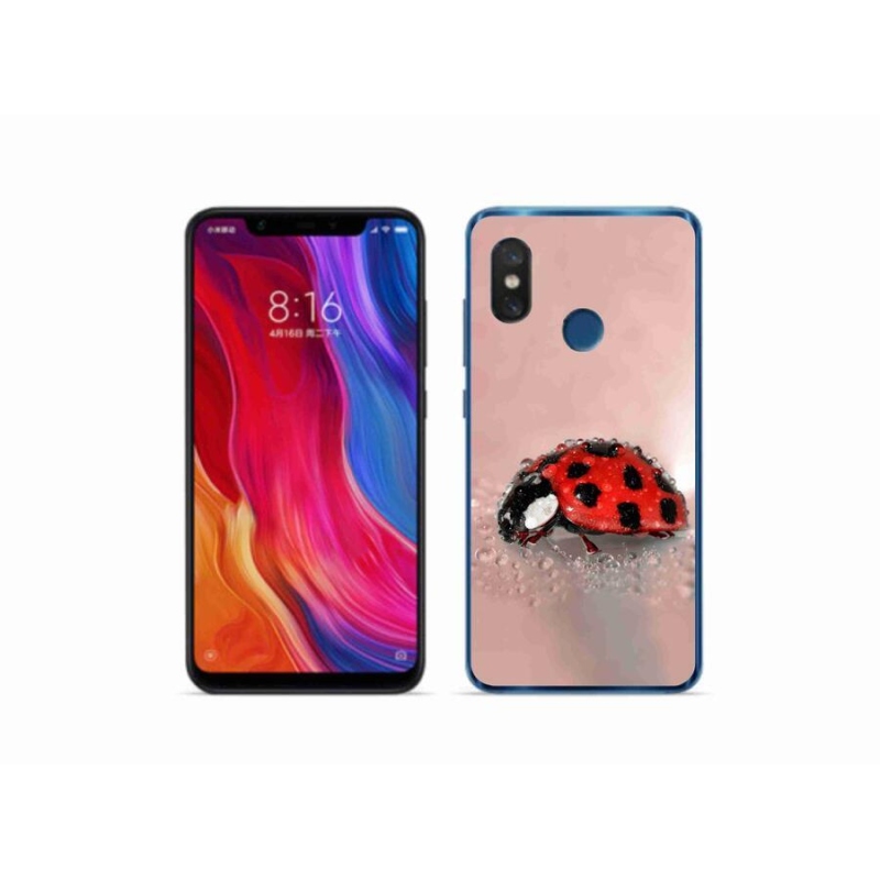 Gélový kryt mmCase na mobil Xiaomi Mi 8 - lienka