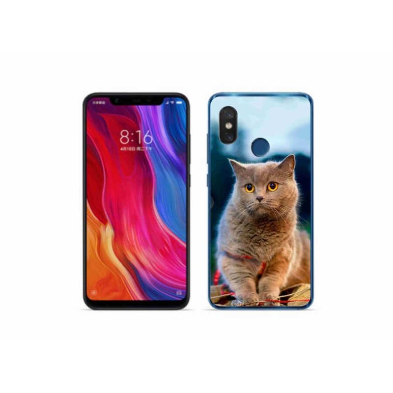 Gélový kryt mmCase na mobil Xiaomi Mi 8 - britská modrá 2