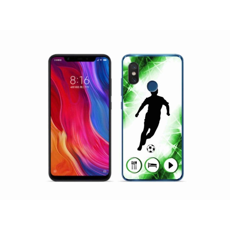 Gélový kryt mmCase na mobil Xiaomi Mi 8 - futbalista