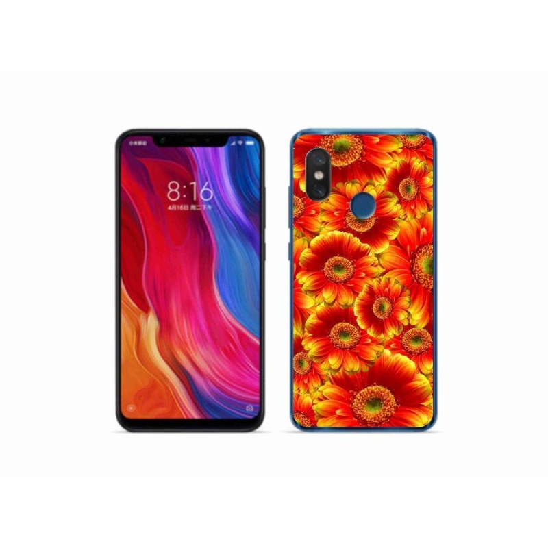 Gélový kryt mmCase na mobil Xiaomi Mi 8 - gerbera 1