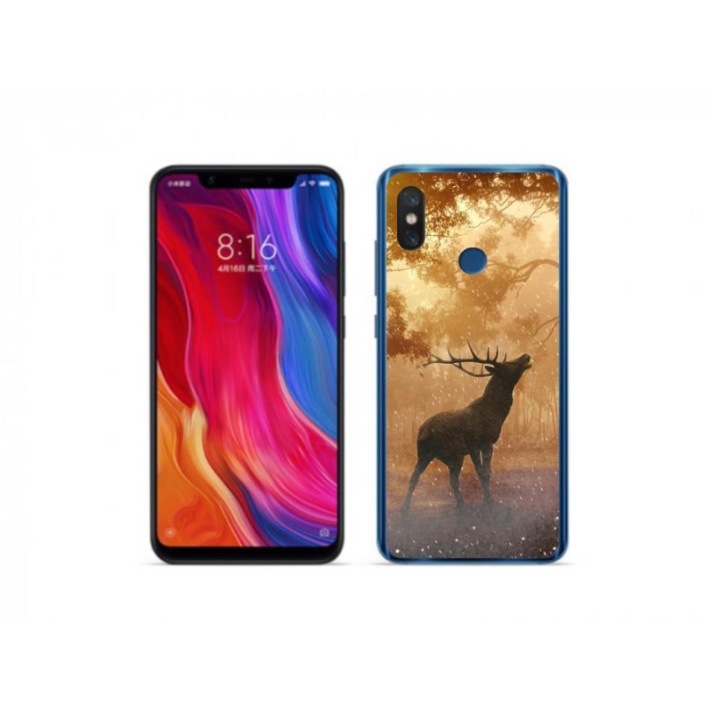 Gélový kryt mmCase na mobil Xiaomi Mi 8 - jeleň v ruji