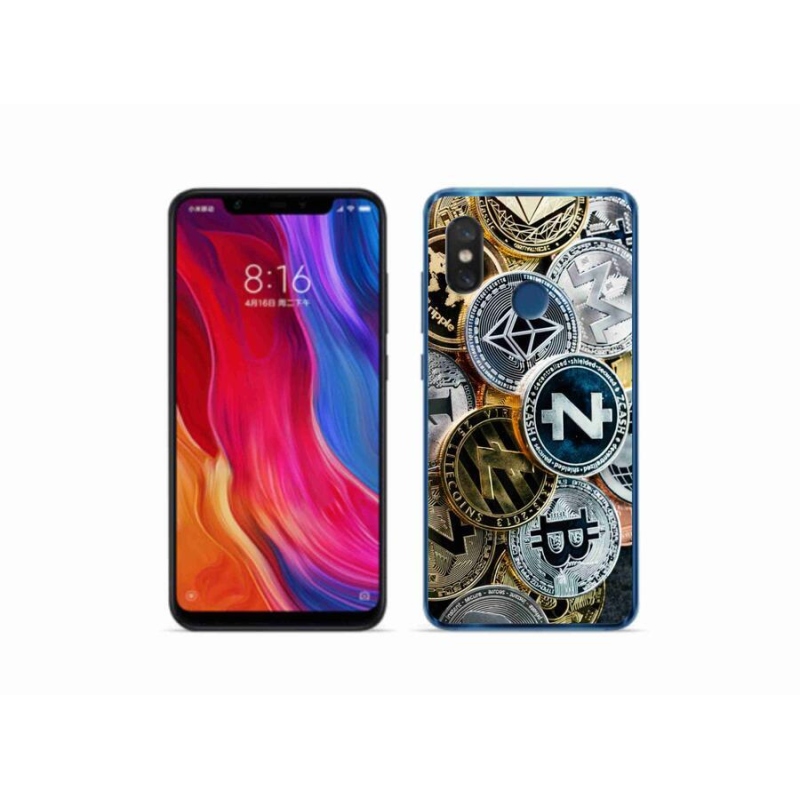 Gélový kryt mmCase na mobil Xiaomi Mi 8 - kryptomena