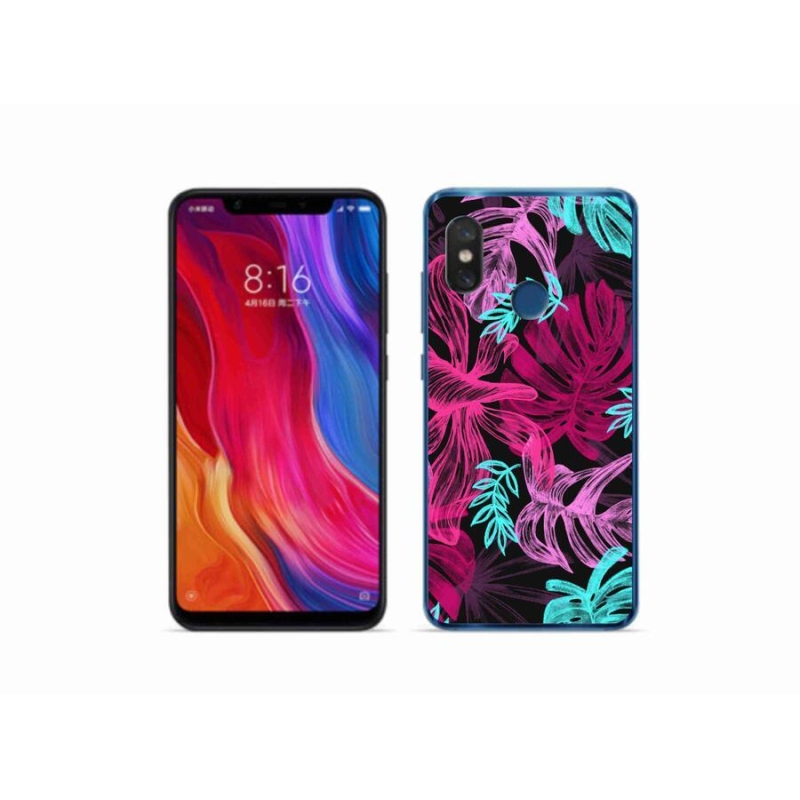 Gélový kryt mmCase na mobil Xiaomi Mi 8 - kvety 1