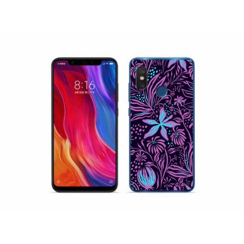 Gélový kryt mmCase na mobil Xiaomi Mi 8 - kvety 2