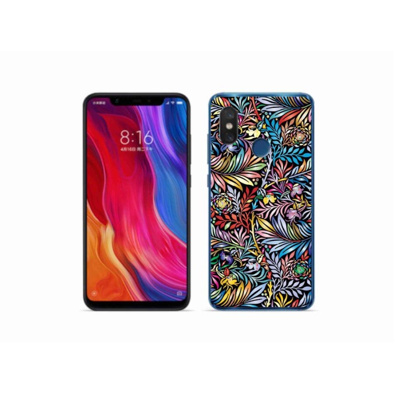 Gélový kryt mmCase na mobil Xiaomi Mi 8 - kvety 5