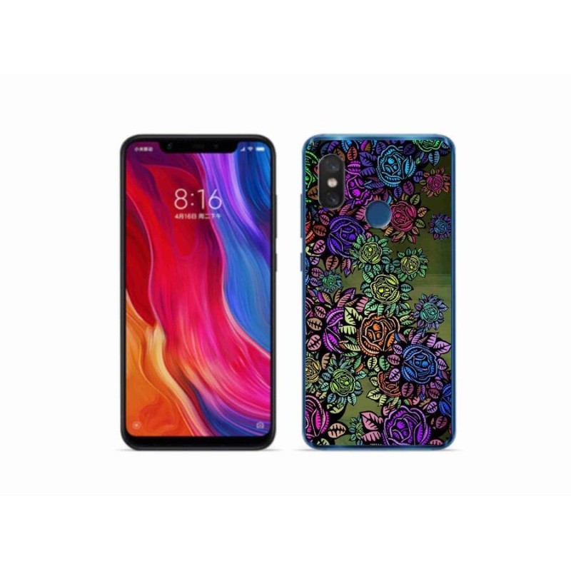 Gélový kryt mmCase na mobil Xiaomi Mi 8 - kvety 6