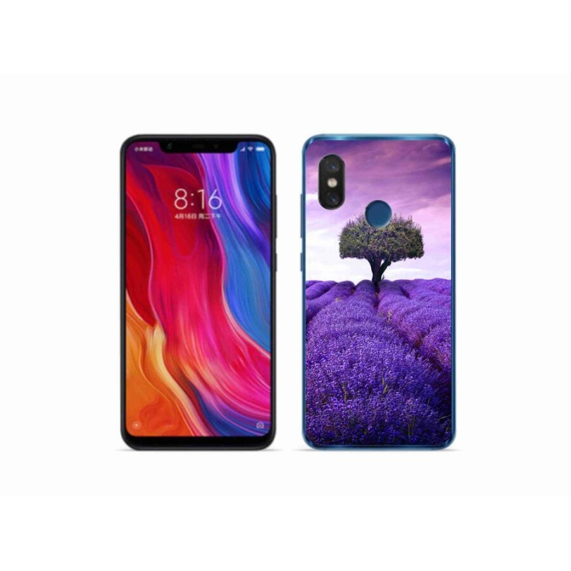 Gélový kryt mmCase na mobil Xiaomi Mi 8 - levanduľová lúka