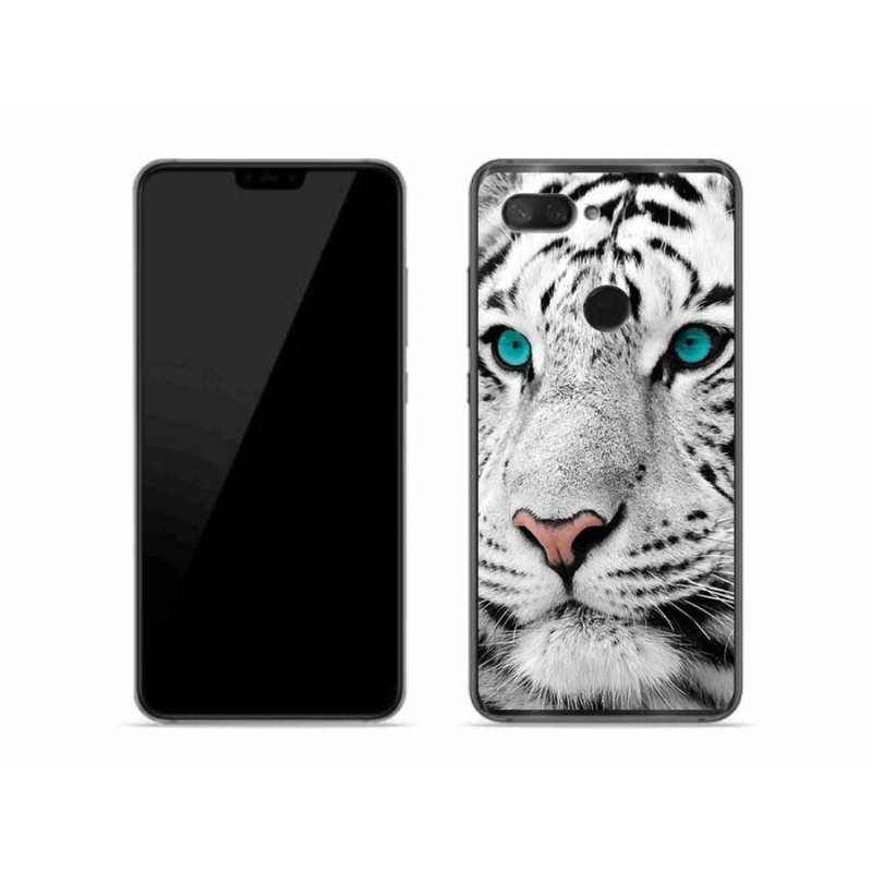 Gélový kryt mmCase na mobil Xiaomi Mi 8 Lite - biely tiger