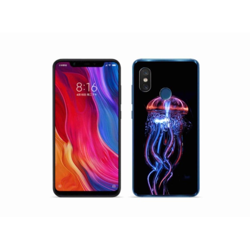 Gélový kryt mmCase na mobil Xiaomi Mi 8 - medúza