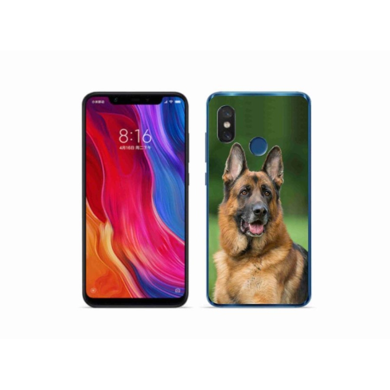 Gélový kryt mmCase na mobil Xiaomi Mi 8 - nemecký ovčiak