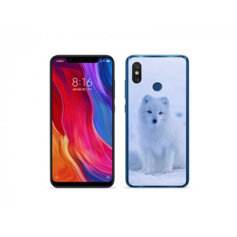 Gélový kryt mmCase na mobil Xiaomi Mi 8 - polárna líška