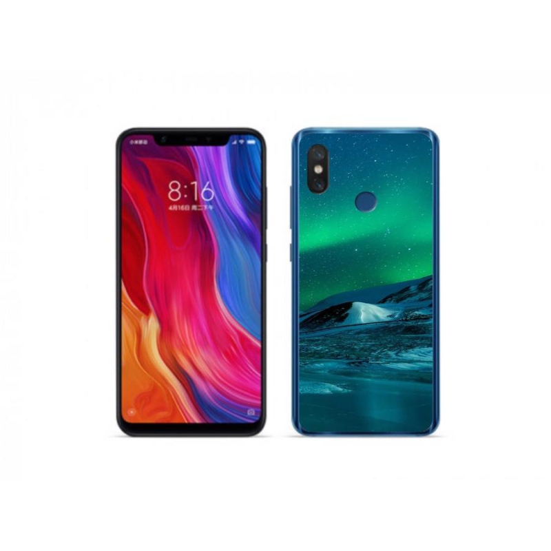 Gélový kryt mmCase na mobil Xiaomi Mi 8 - polárna žiara