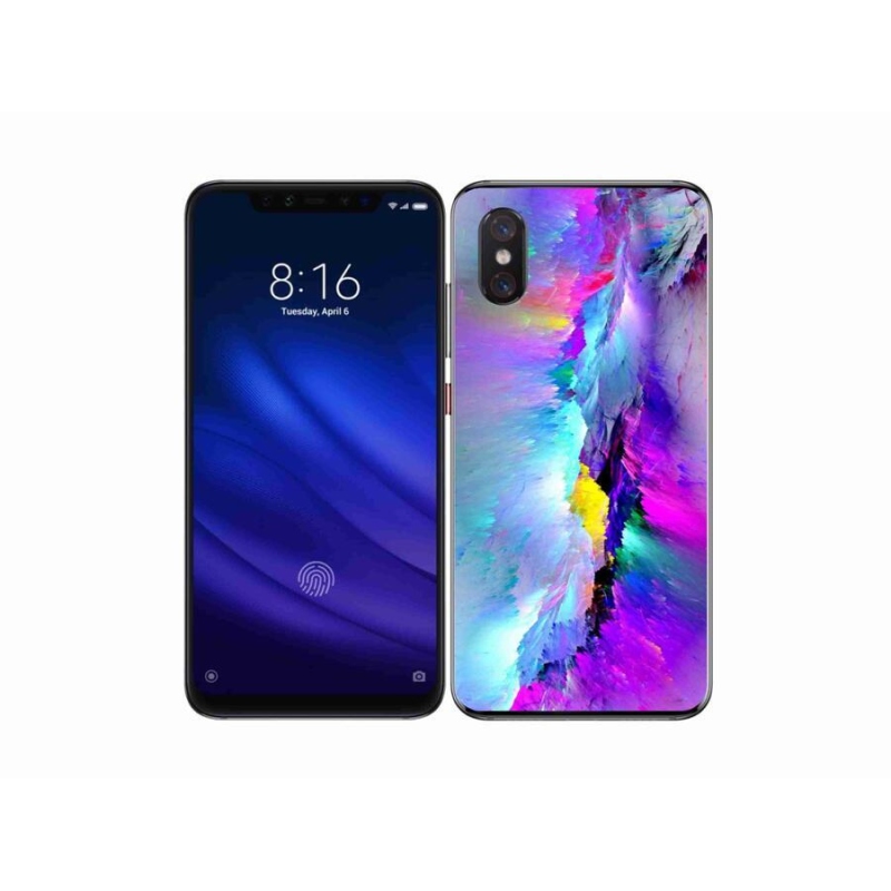 Gélový kryt mmCase na mobil Xiaomi Mi 8 Pro - abstrakt