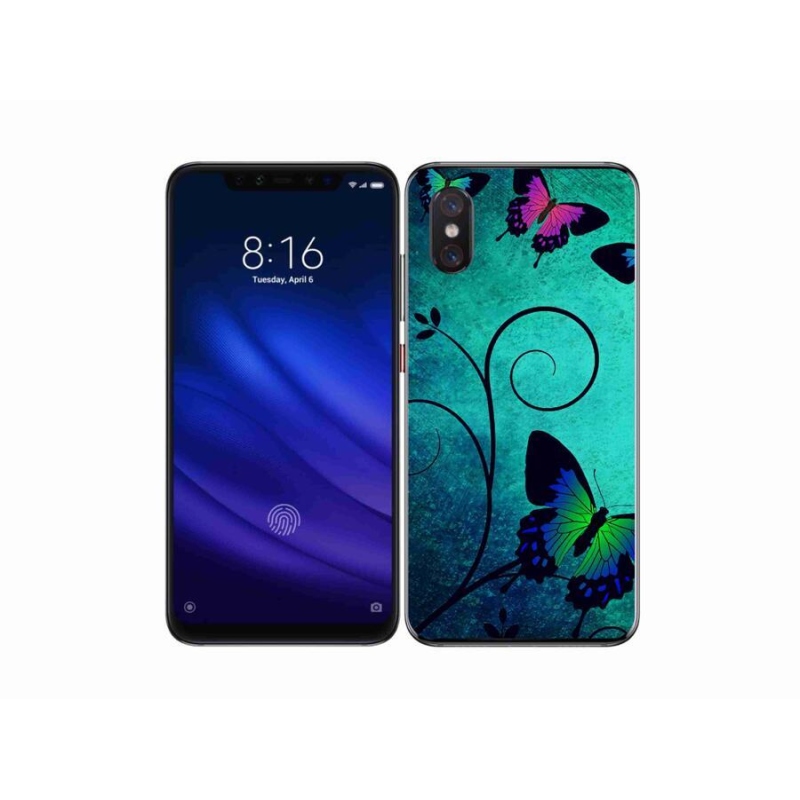 Gélový kryt mmCase na mobil Xiaomi Mi 8 Pro - farebné motýle