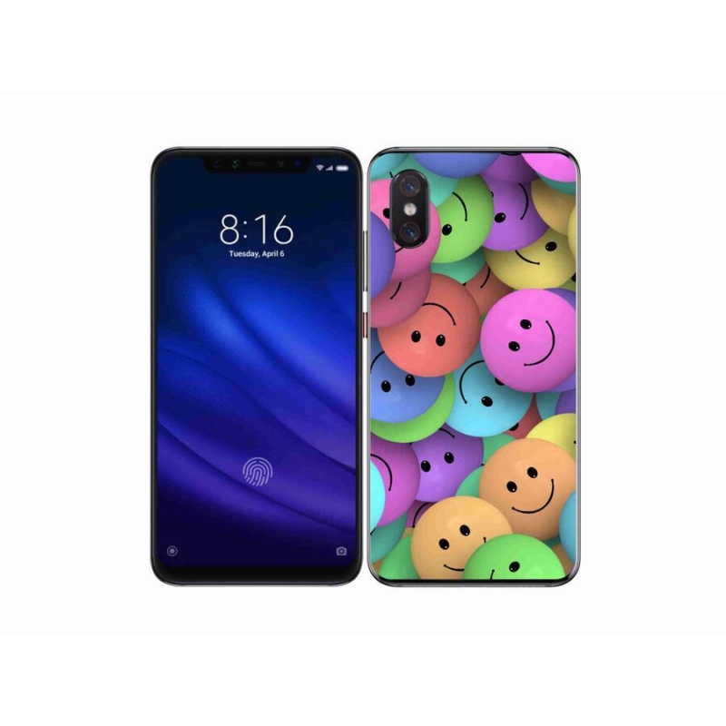 Gélový kryt mmCase na mobil Xiaomi Mi 8 Pro - farební smajlíci