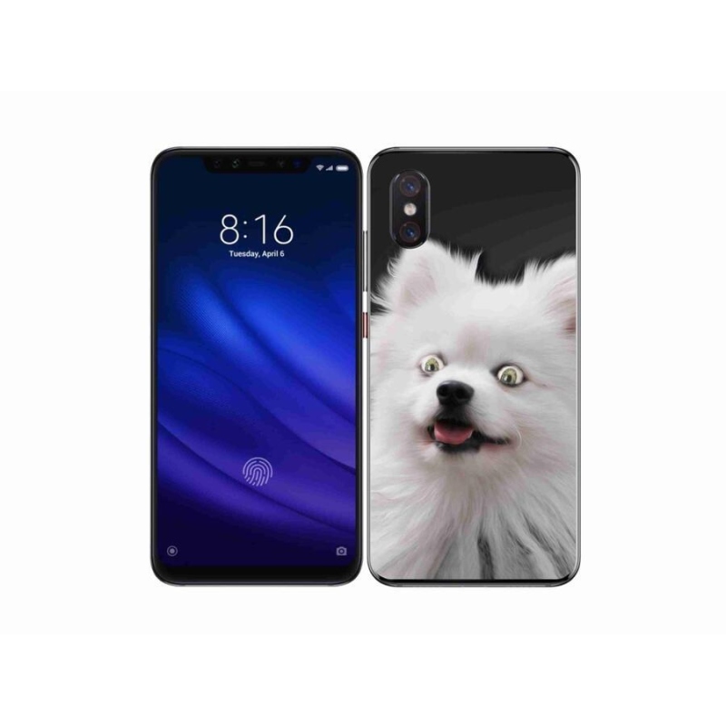 Gélový kryt mmCase na mobil Xiaomi Mi 8 Pro - biely špic