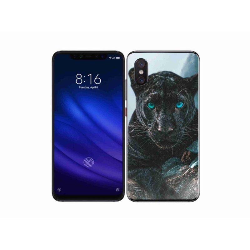 Gélový kryt mmCase na mobil Xiaomi Mi 8 Pro - čierny panter