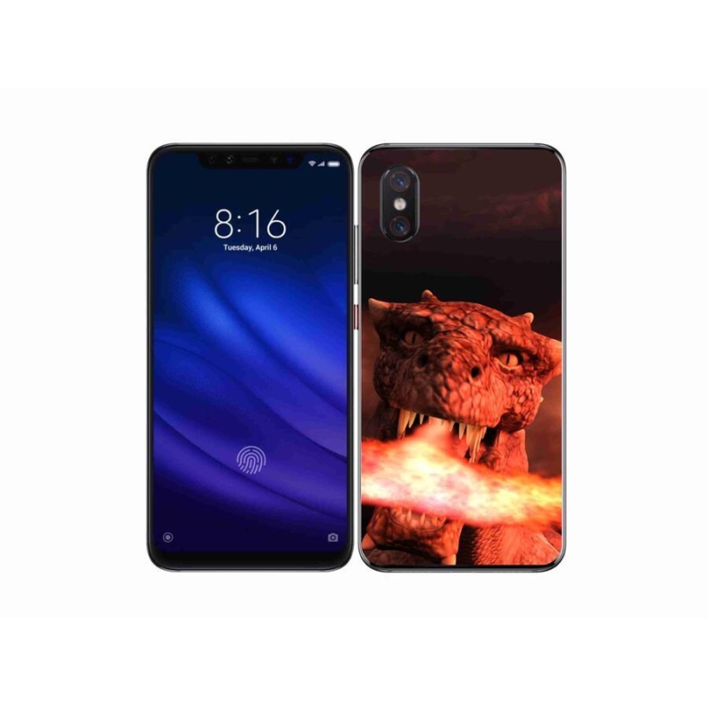 Gélový kryt mmCase na mobil Xiaomi Mi 8 Pro - drak