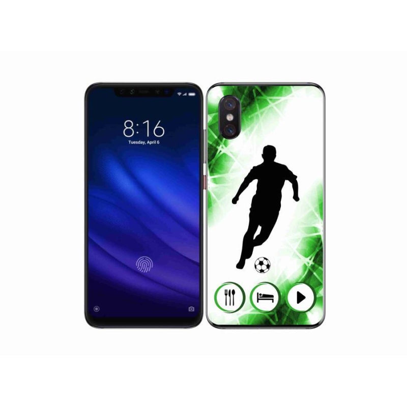 Gélový kryt mmCase na mobil Xiaomi Mi 8 Pro - futbalista