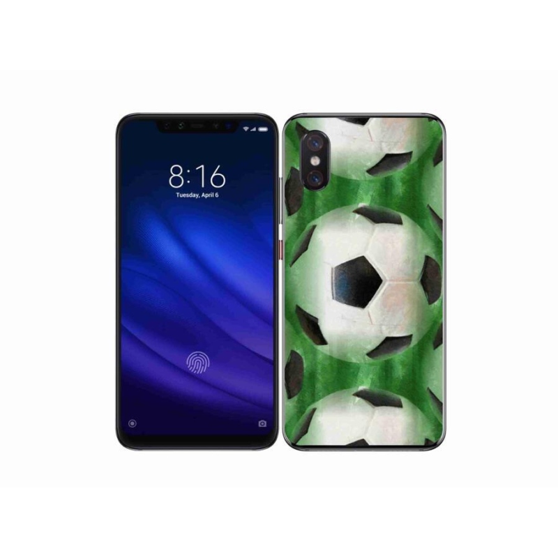 Gélový kryt mmCase na mobil Xiaomi Mi 8 Pro - futbalová lopta