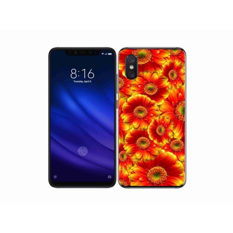 Gélový kryt mmCase na mobil Xiaomi Mi 8 Pro - gerbera 1