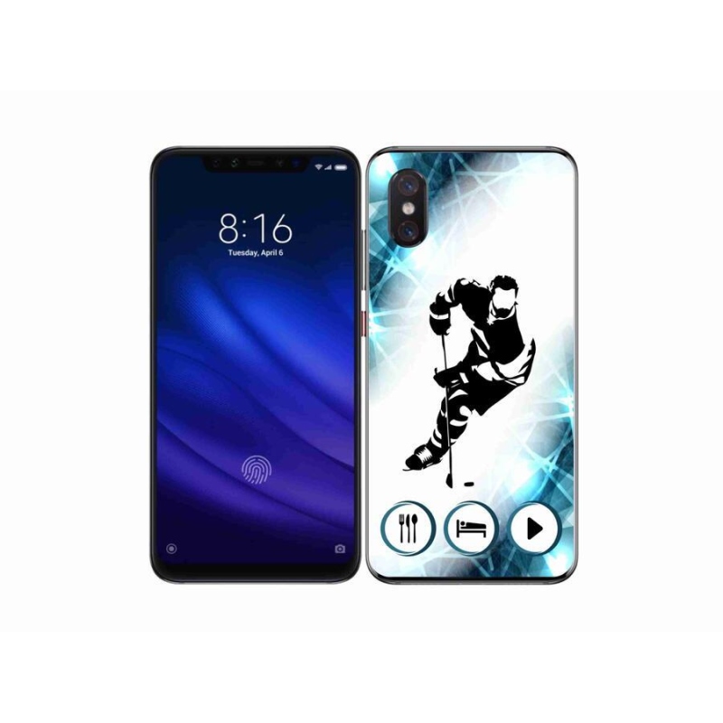 Gélový kryt mmCase na mobil Xiaomi Mi 8 Pro - hokej 1