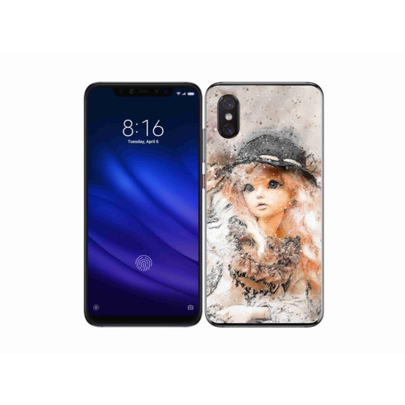 Gélový kryt mmCase na mobil Xiaomi Mi 8 Pro - dievčatko s klobúkom