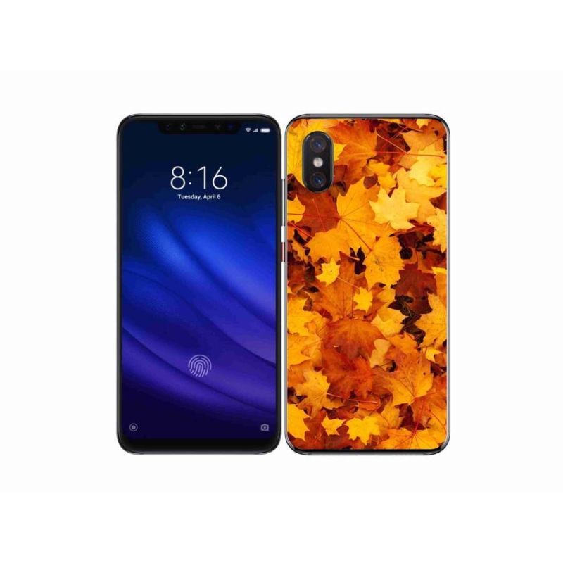 Gélový kryt mmCase na mobil Xiaomi Mi 8 Pro - javorové listy