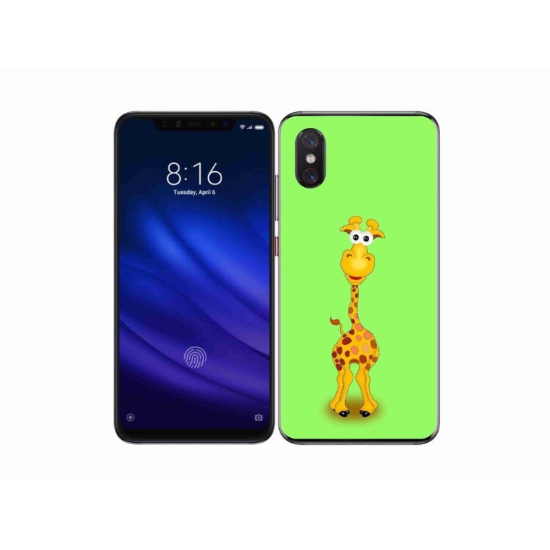 Gélový kryt mmCase na mobil Xiaomi Mi 8 Pro - kreslená žirafa