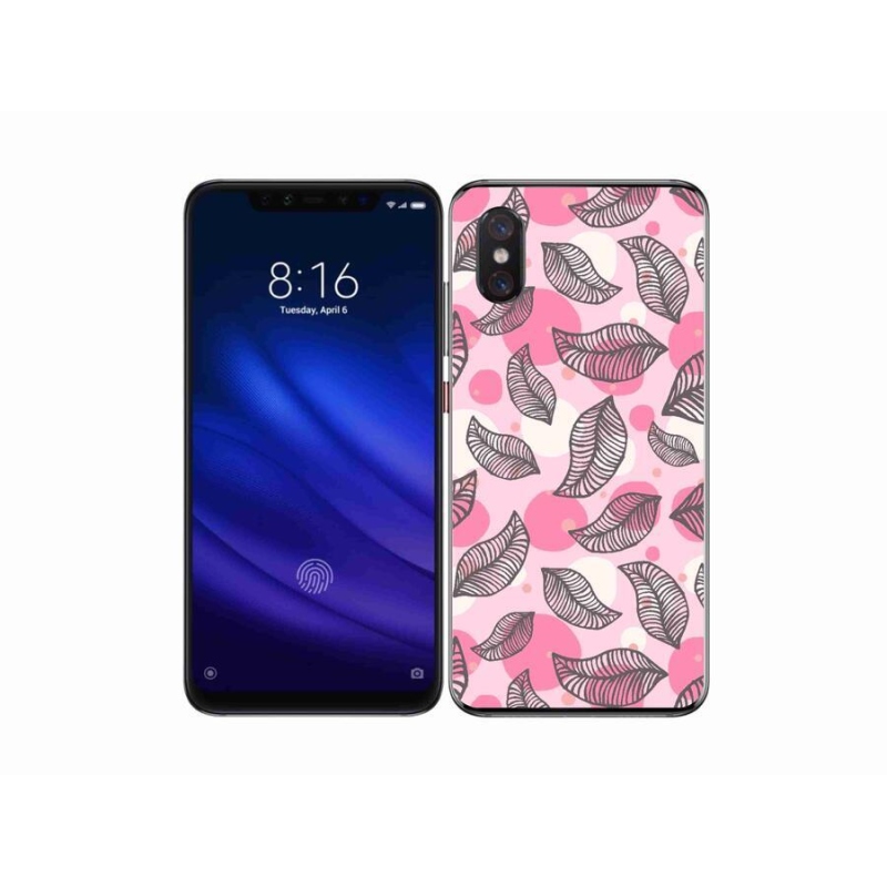 Gélový kryt mmCase na mobil Xiaomi Mi 8 Pro - kreslené padajúce listy