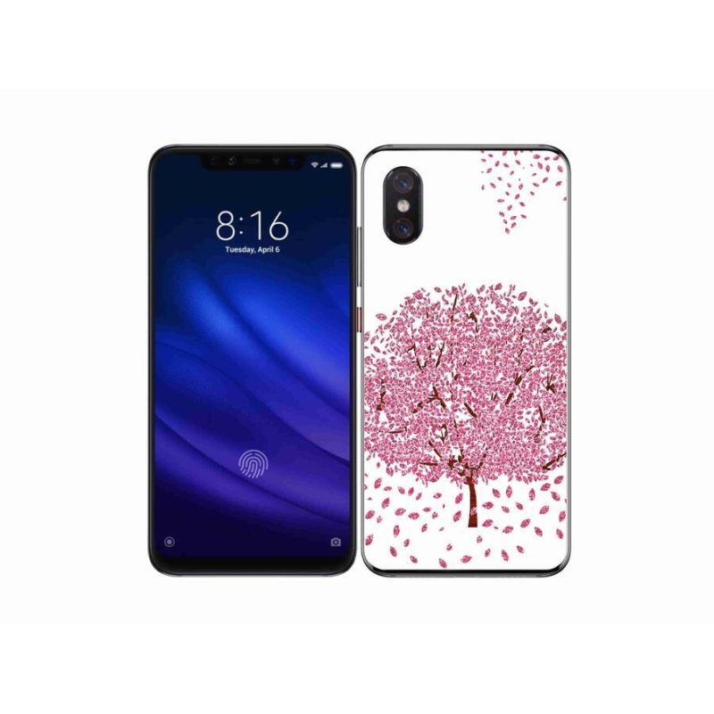 Gélový kryt mmCase na mobil Xiaomi Mi 8 Pro - kreslený strom s listami