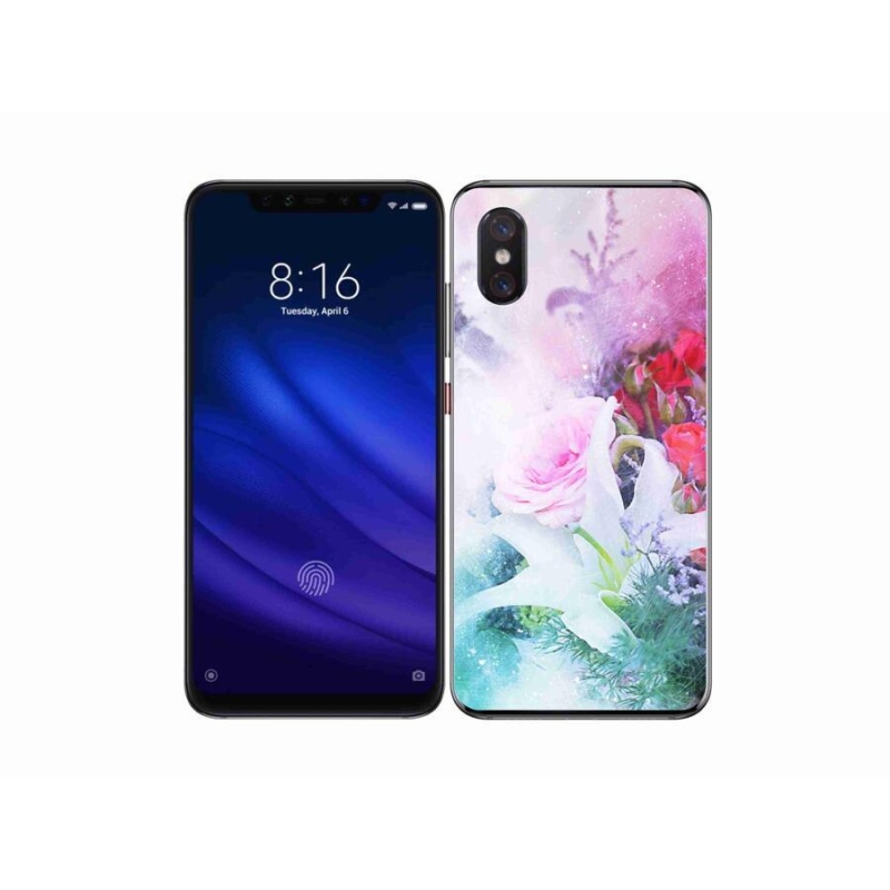 Gélový kryt mmCase na mobil Xiaomi Mi 8 Pro - kvety 4