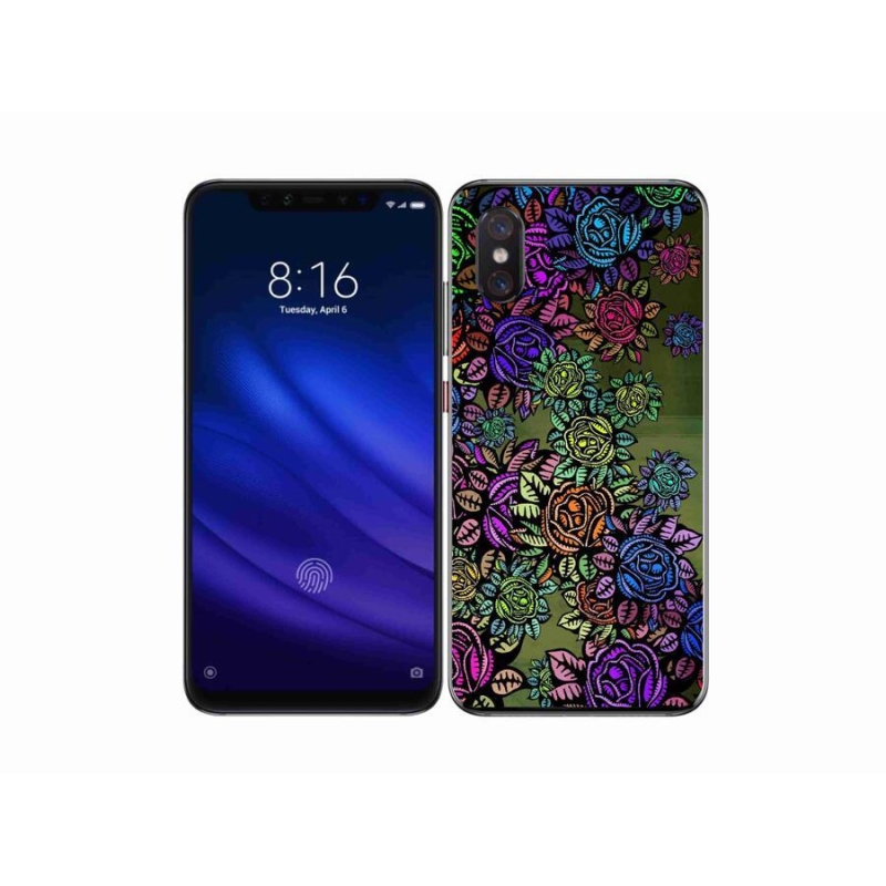 Gélový kryt mmCase na mobil Xiaomi Mi 8 Pro - kvety 6