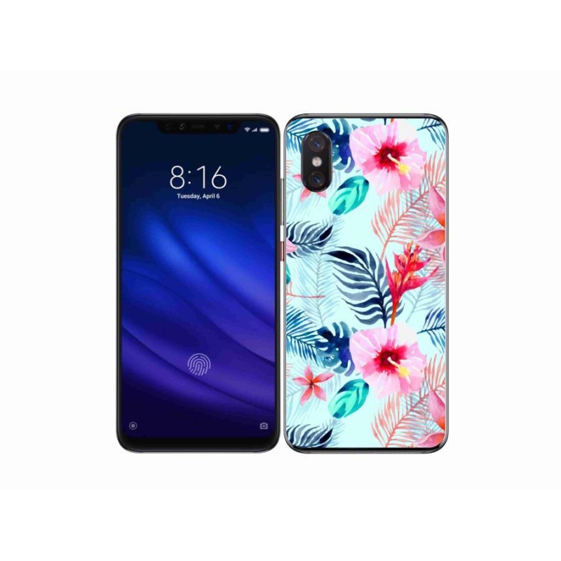 Gélový kryt mmCase na mobil Xiaomi Mi 8 Pro - kvety