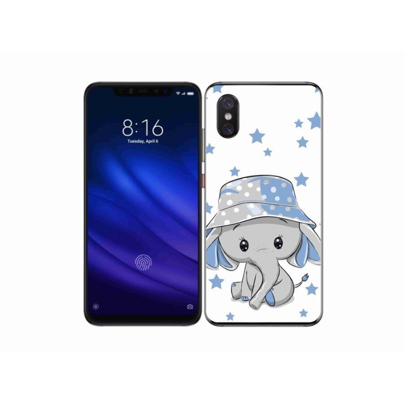 Gélový kryt mmCase na mobil Xiaomi Mi 8 Pro - modrý slon