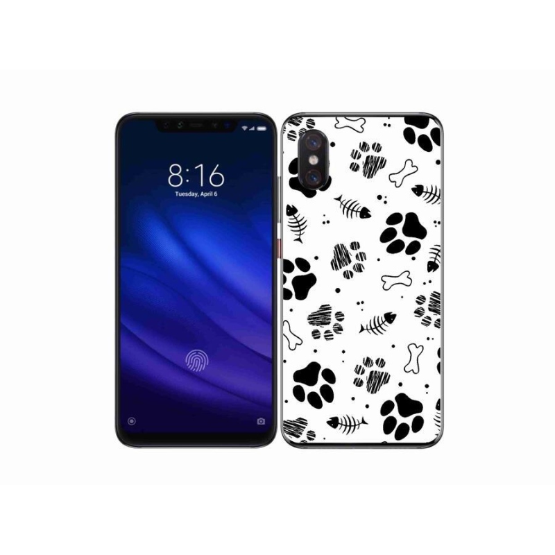 Gélový kryt mmCase na mobil Xiaomi Mi 8 Pro - psie labky 1