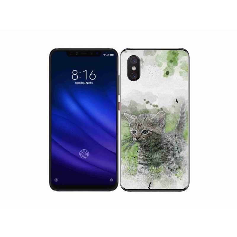 Gélový kryt mmCase na mobil Xiaomi Mi 8 Pro - roztomilé mačiatko 1