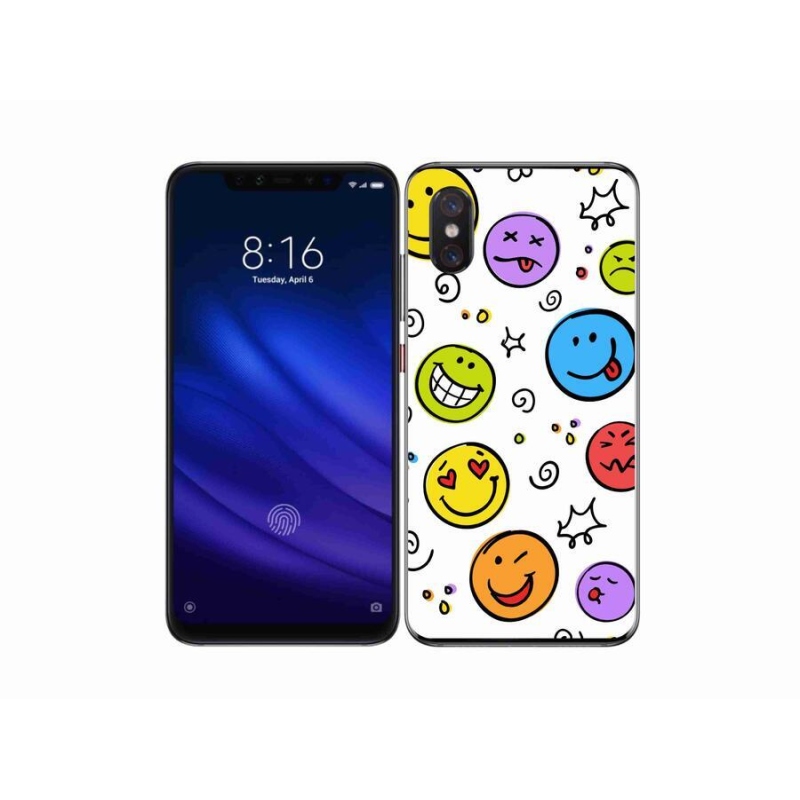 Gélový kryt mmCase na mobil Xiaomi Mi 8 Pro - smajlíci