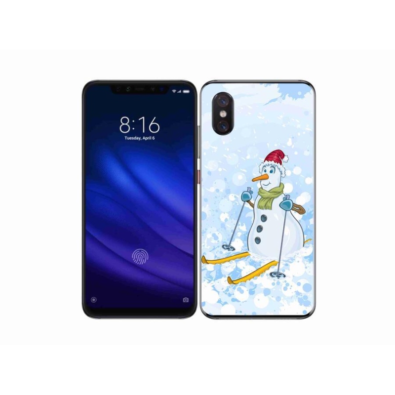 Gélový kryt mmCase na mobil Xiaomi Mi 8 Pro - snehuliak