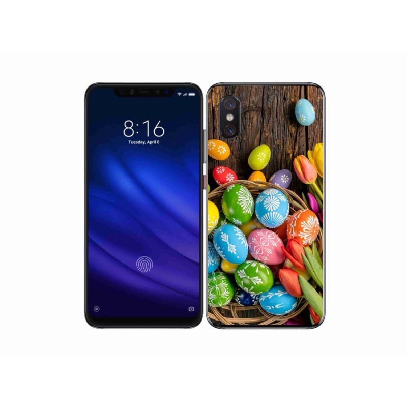 Gélový kryt mmCase na mobil Xiaomi Mi 8 Pro - veľkonočné vajíčka