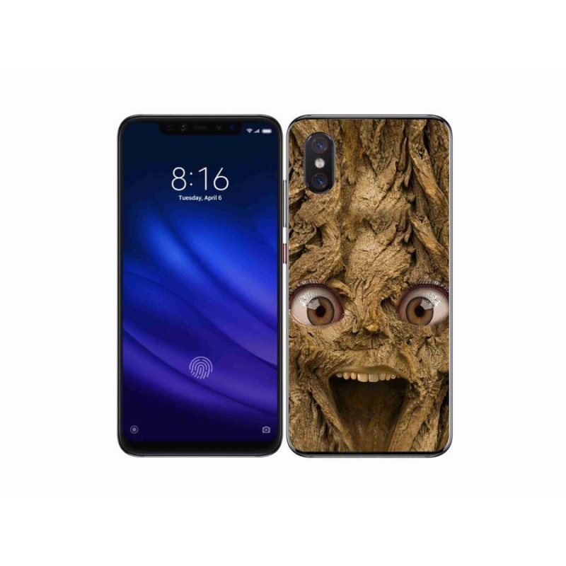 Gélový kryt mmCase na mobil Xiaomi Mi 8 Pro - veselý strom s očami