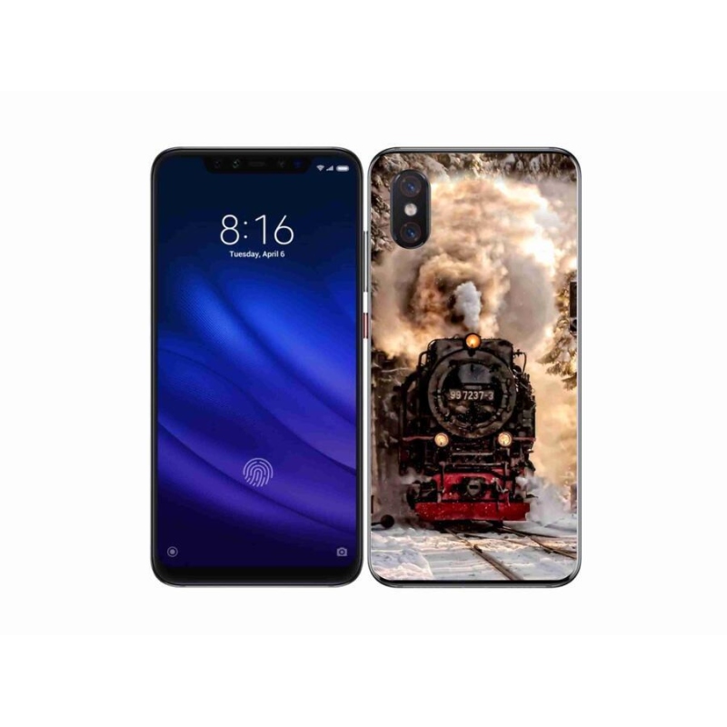 Gélový kryt mmCase na mobil Xiaomi Mi 8 Pro - vlak