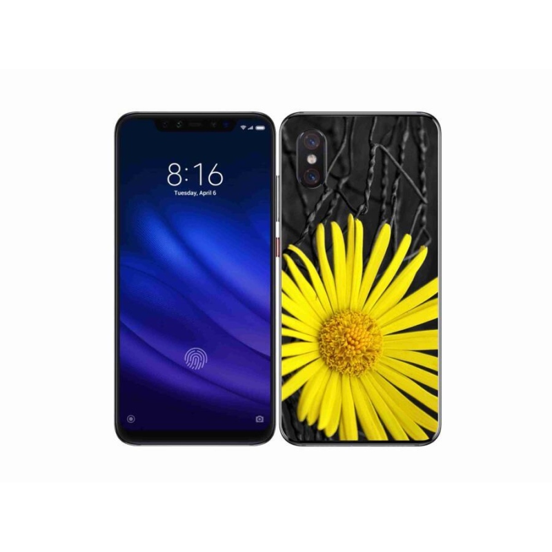 Gélový kryt mmCase na mobil Xiaomi Mi 8 Pro - žltý kvet